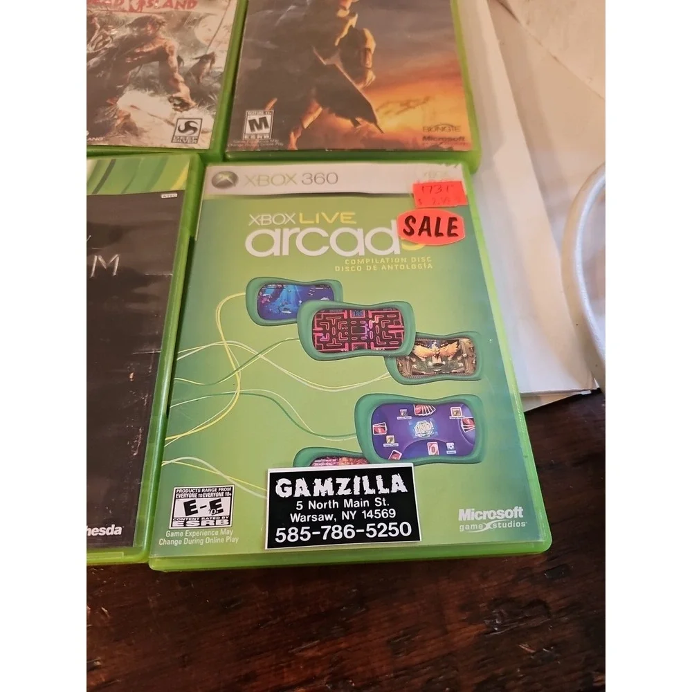 Lot Of 6 Xbox360 Games Borderlands Halo 3 Xcom Dead Island Dance Revolution 2